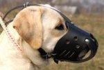 Leather Safety Dog Muzzle,No Bite,No Bark for Labrador Retriever
