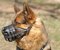 Basket Leather Dog Muzzle,No Bark Muzzle for German Shepherd