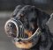 Leather Royal Nappa Dog Muzzle for Rottweiler