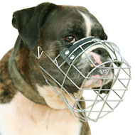 Boxer Wire Muzzle-Cage Basket Dog Muzzle