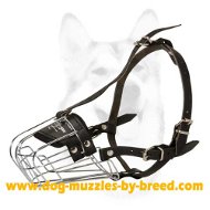 Large Dog Wire Muzzle-Cage Basket Dog Muzzle