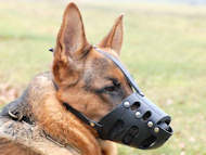 Everyday German Shepherd Leather dog muzzle-gsd muzzle